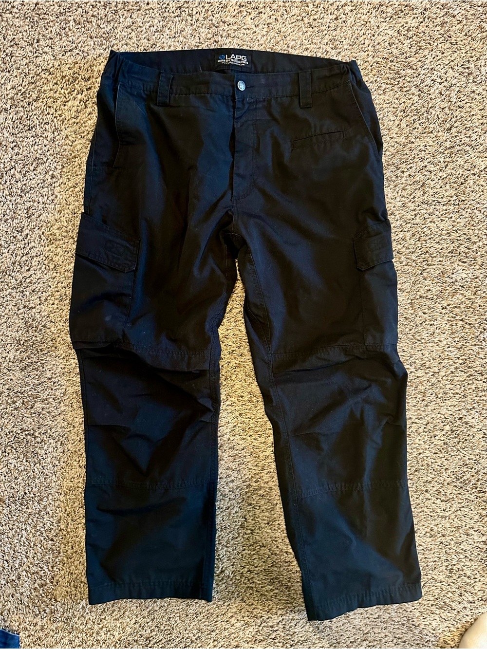 LAPG Core Men's Black Cargo Pants - Picture 2 of 4